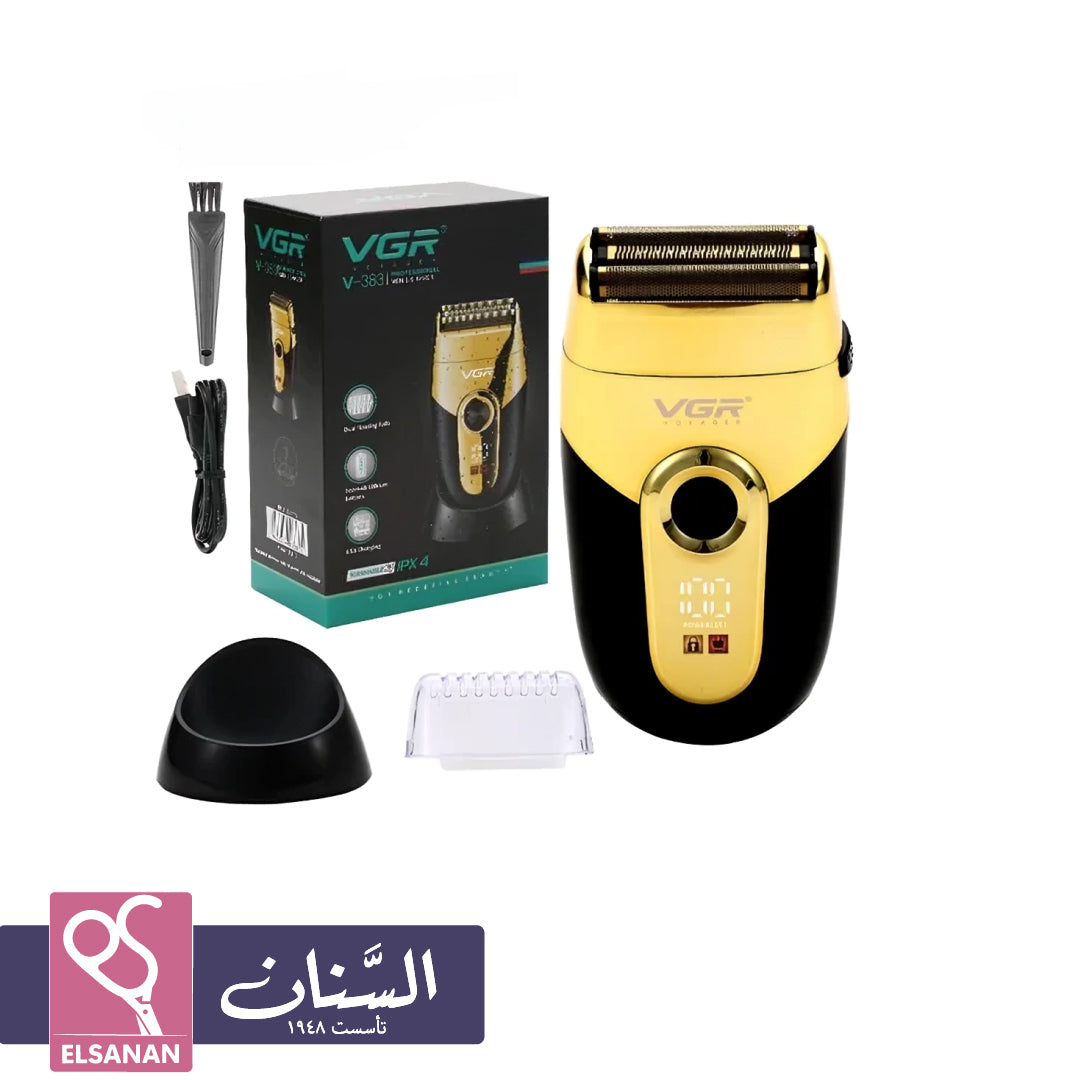 ماكينة حلاقة كهربائية VGR V-383 - ذهبية احترافية