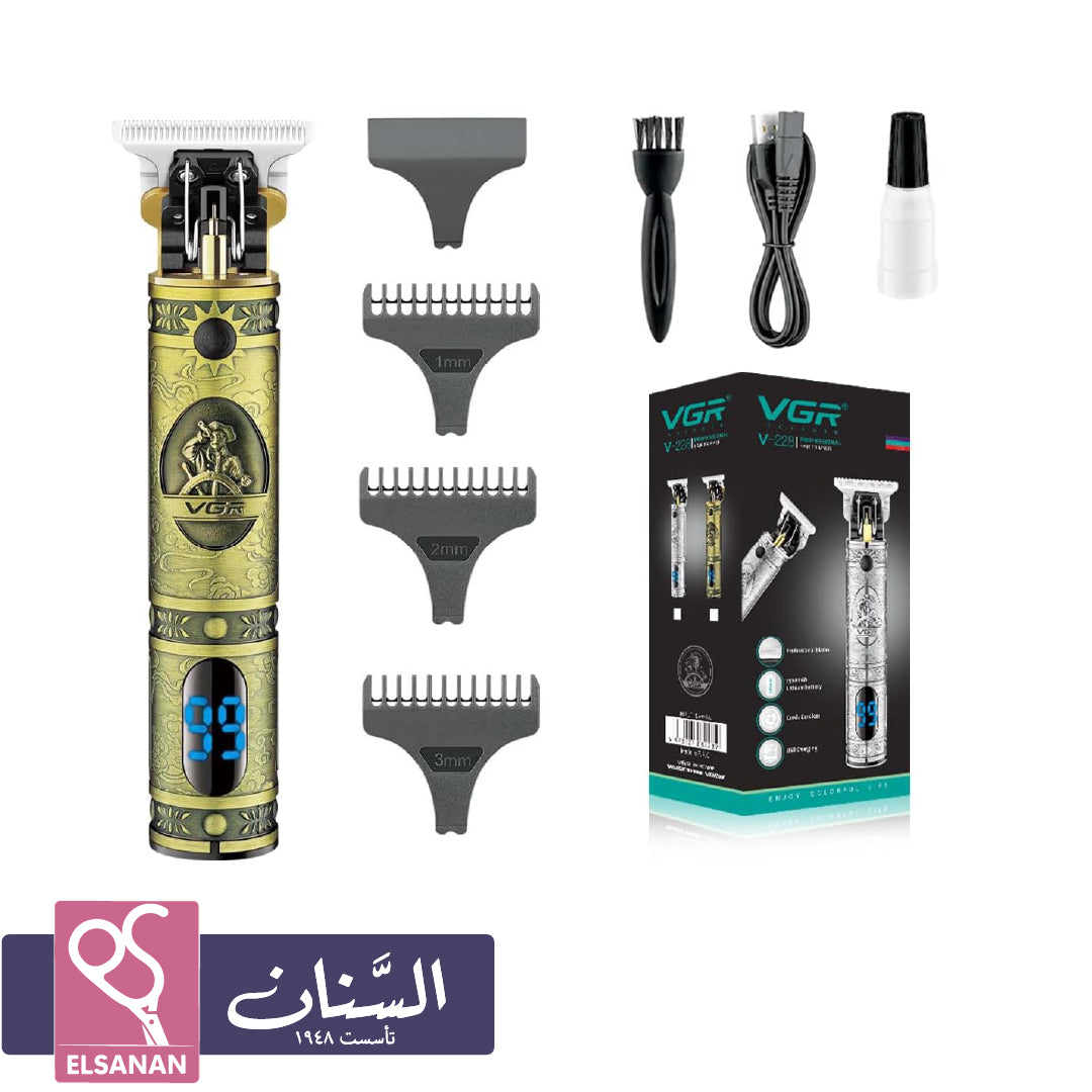 ماكينة حلاقة VGR V-228 - تصميم كلاسيك مع شاشة LED