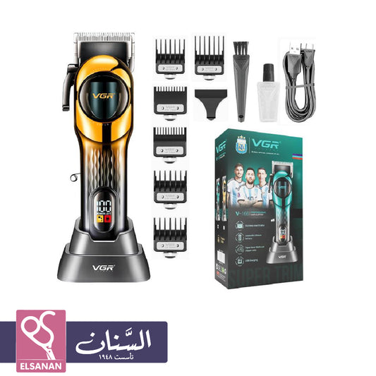 ماكينة حلاقة VGR V-166 -  مع قاعدة شحن